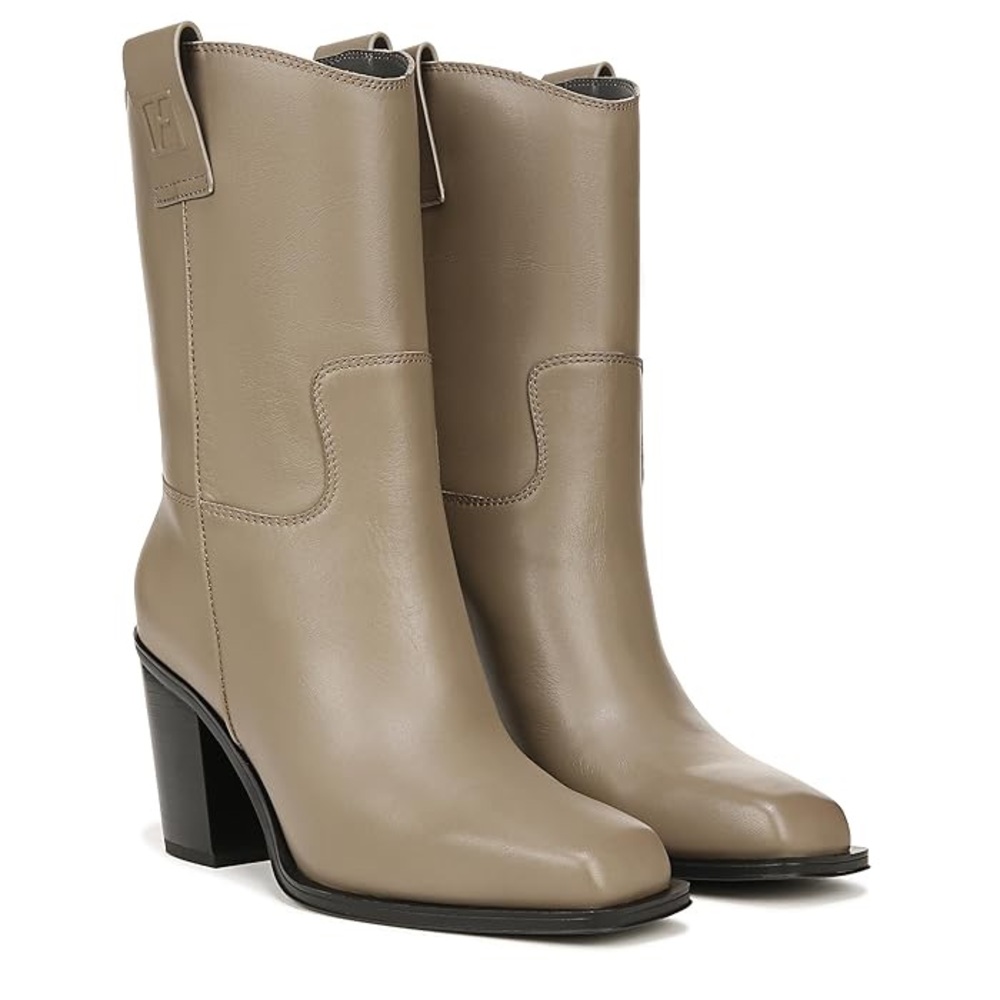 Franco Sarto Tan Heeled Boots‎ Sleek Design​
